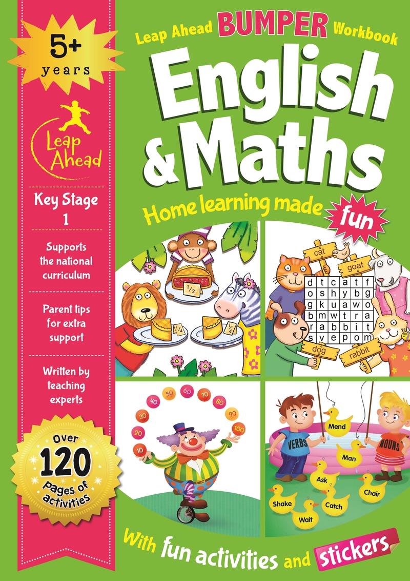 LEAP AHEAD BUMPER WORKBOOK: 5+ YEARS ENGLISH & MATHS | 9781789054552 | 10