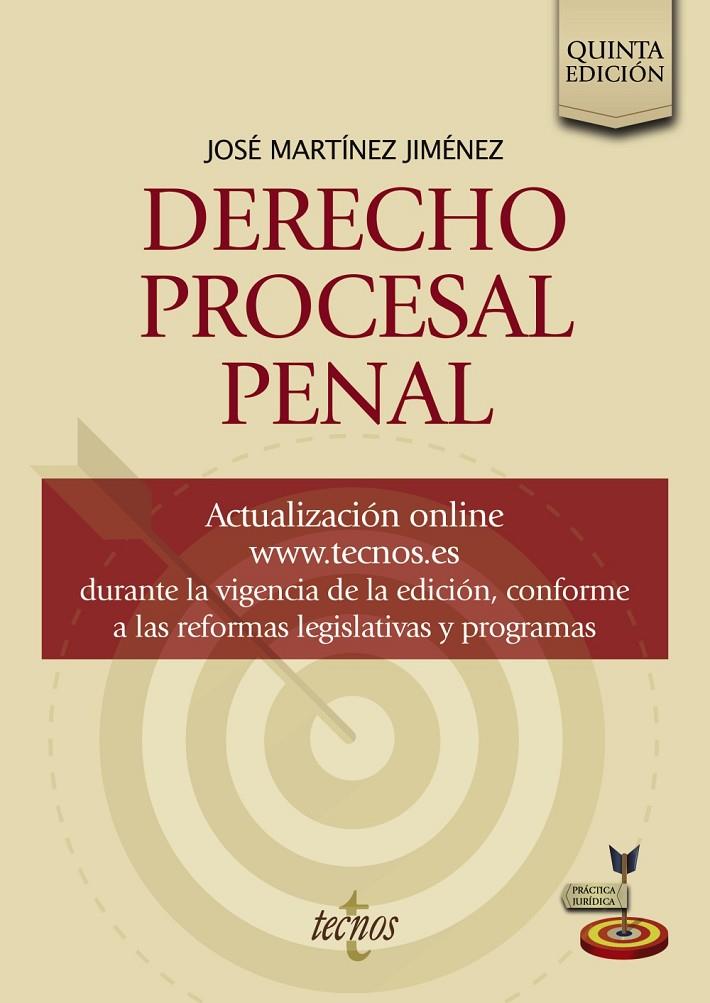 DERECHO PROCESAL PENAL | 9788430990405 | MARTÍNEZ JIMÉNEZ, JOSÉ