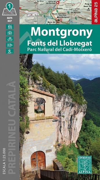 MONTGRONY; FONTS DEL LLOBREGAT (1 : 25.000) | 9788470111242