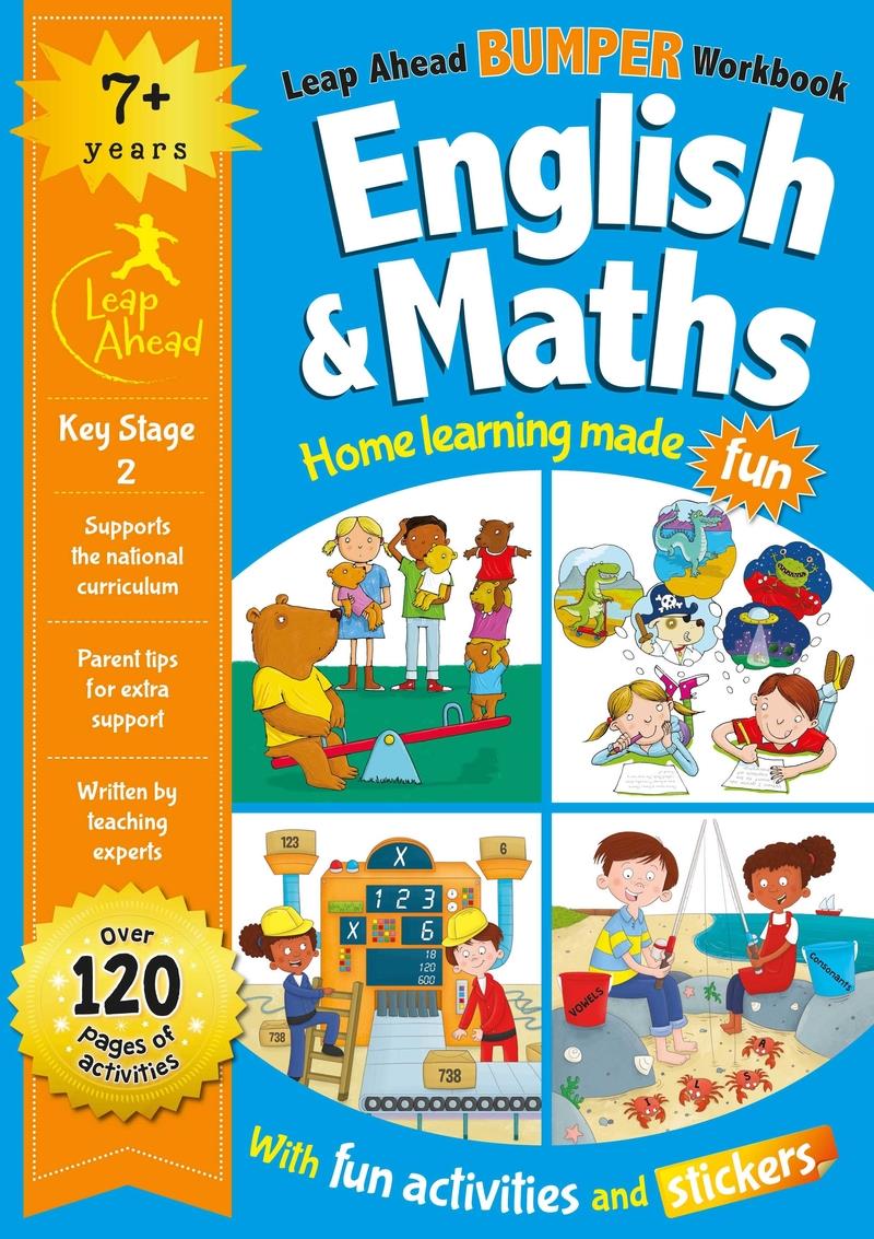 LEAP AHEAD BUMPER WORKBOOK: 7+ YEARS ENGLISH & MATHS | 9781789054569 | 10