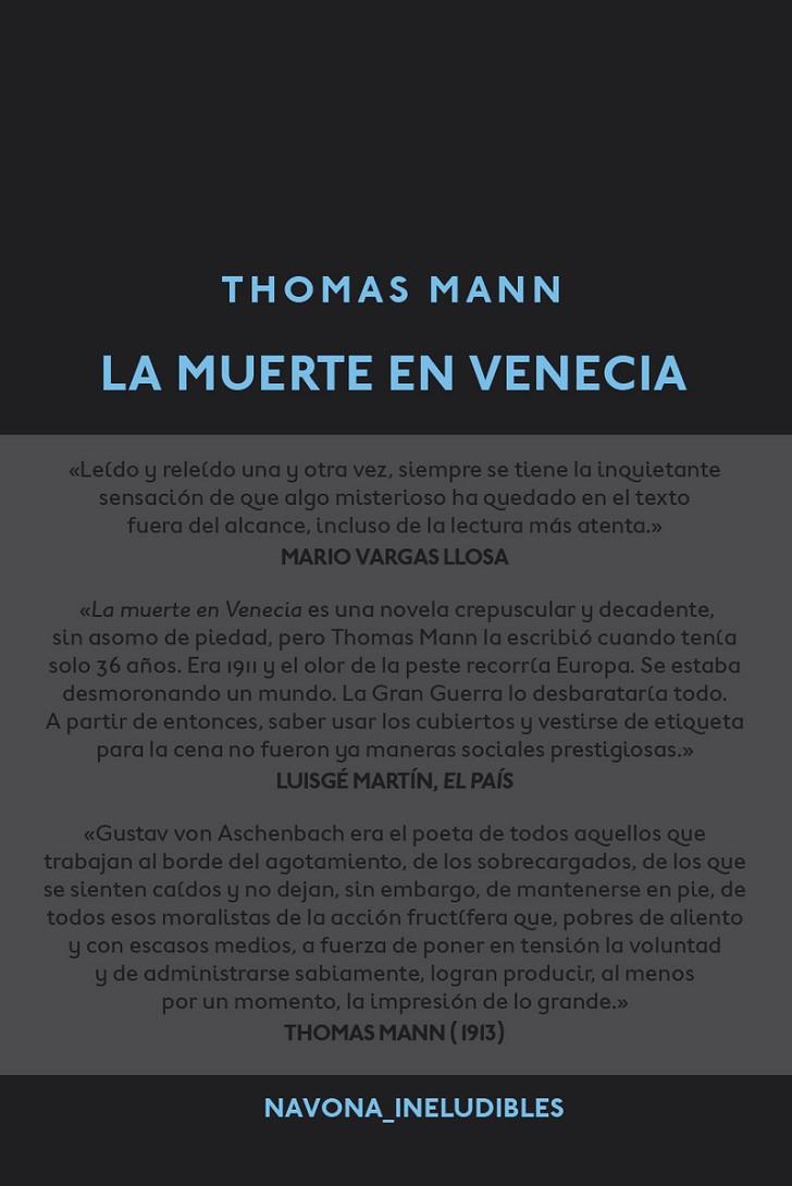 MUERTE EN VENCIA, LA | 9788416259281 | MANN, THOMAS