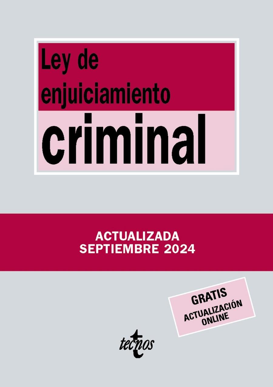 LEY DE ENJUICIAMIENTO CRIMINAL (2024) | 9788430991099