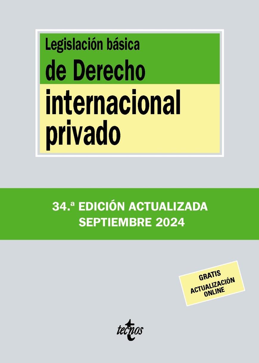 LEGISLACIÓN BÁSICA DE DERECHO INTERNACIONAL PRIVADO (2024) | 9788430990917