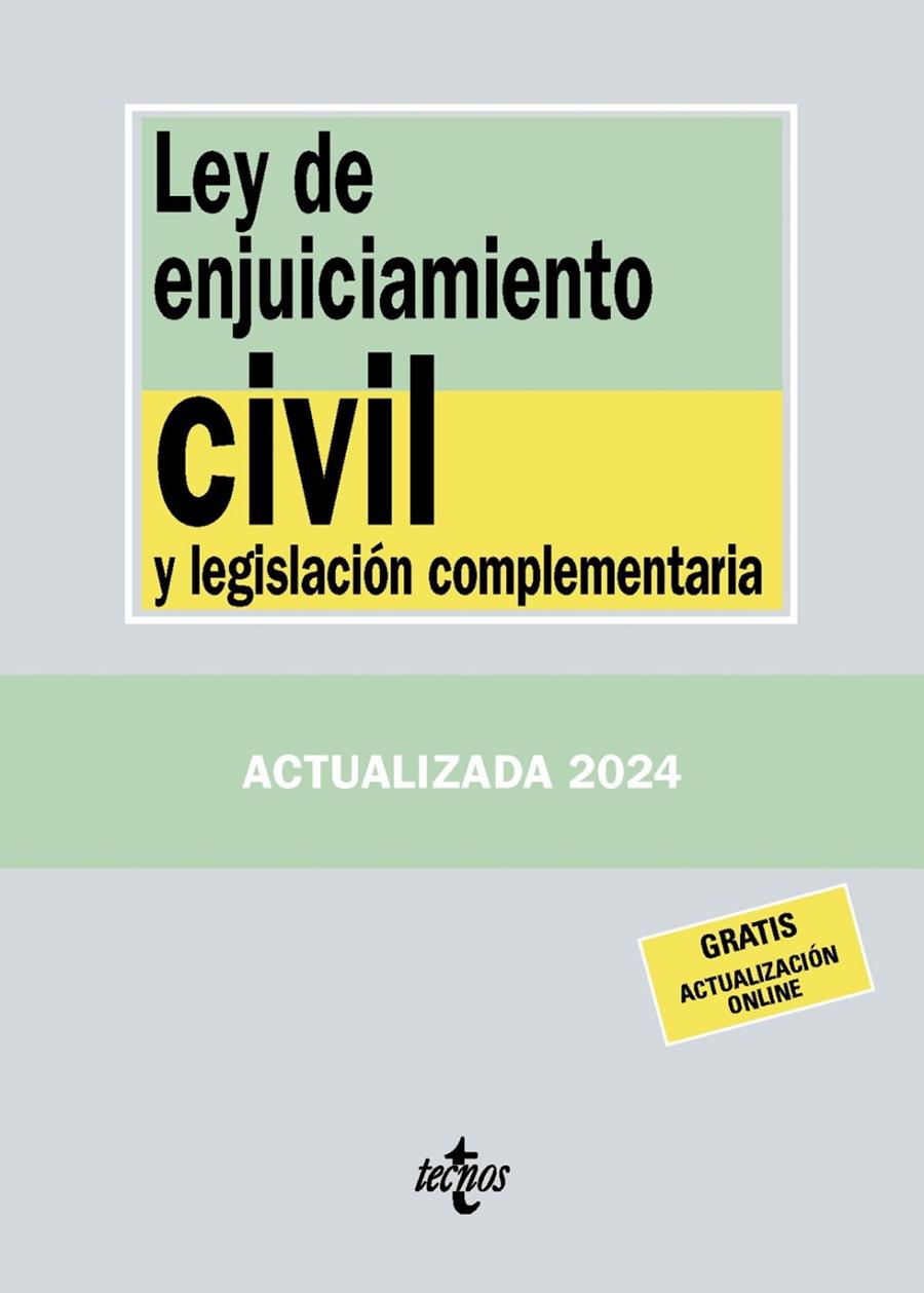 LEY DE ENJUICIAMIENTO CIVIL Y LEGISLACIÓN COMPLEMENTARIA (SEPTEMBRE 2024) | 9788430988402