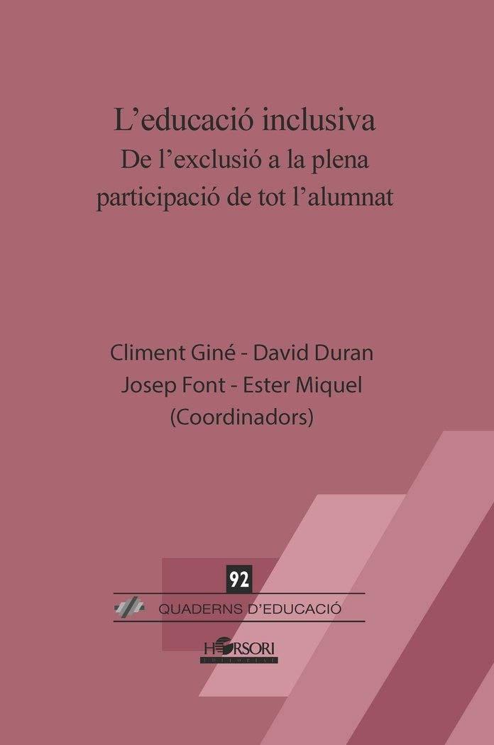 EDUCACIO INCUSIVA, L'  | 9788412051964 | GINE, CLIMENT ; DURAN, DAVID