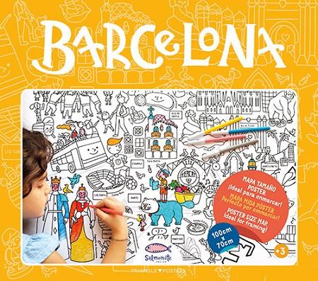 BARCELONA, MAPA PER PINTAR | 9788484788003