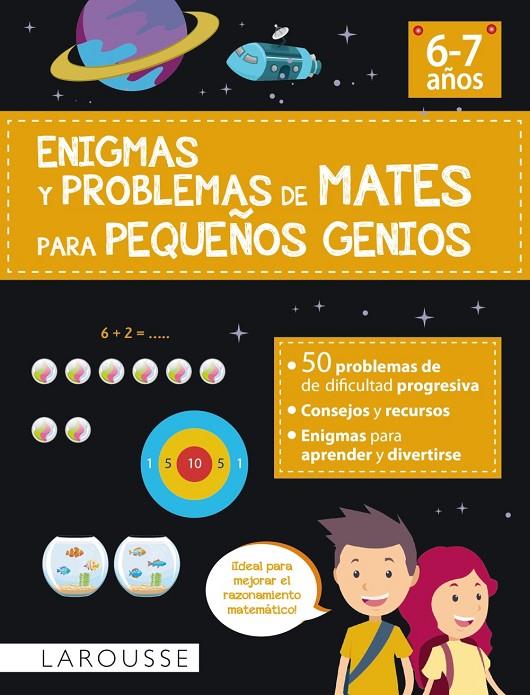 ENIGMAS Y PROBLEMAS DE MATES PARA PEQUEÑOS GENIOS (6-7 AÑOS) | 9788418882869 | URVOY, DELPHINE