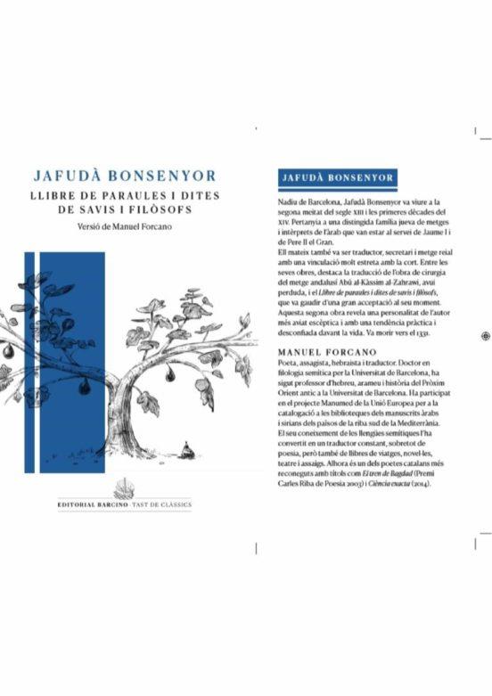 LLIBRE DE PARAULES I DITES DE SAVIS I FILOSOFS | 9788472268463 | JAFUDA BONSENYOR