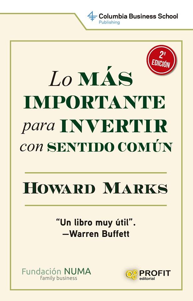 LO MÁS IMPORTANTE PARA INVERTIR CON SENTIDO COMÚN | 9788419212306 | MARKS, HOWARD