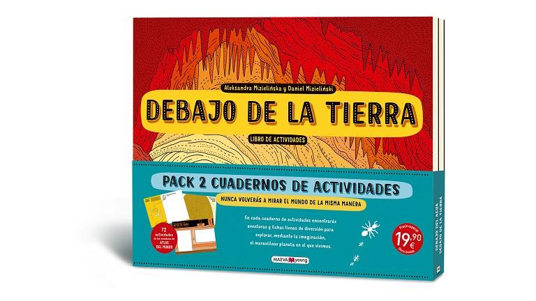 PACK DE ACTIVIDADES : DEBAJO DE LA TIERRA, DEBAJO DEL AGUA | 9788410260153 | MIZIELINSKA, ALEKSANDRA ; MIZIELINSKI, DANIEL