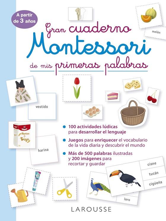 GRAN CUADERNO MONTESSORI DE MIS PRIMERAS PALABRAS | 9788419250049