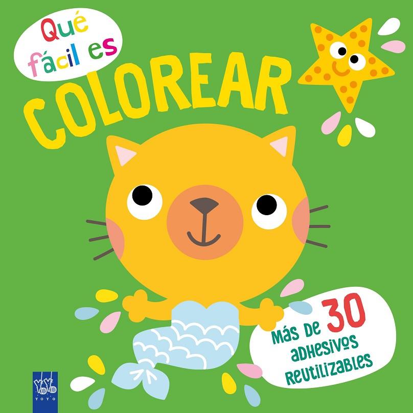 QUÉ FÁCIL ES COLOREAR : GATO | 9788408249375