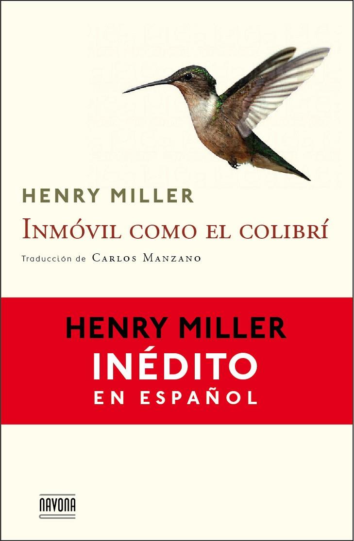 INMOVIL COMO EL COLIBRI | 9788492840984 | MILLER, HENRY