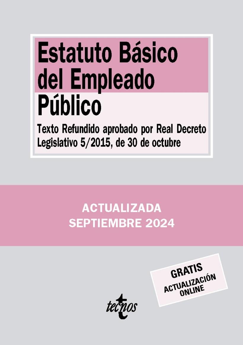 ESTATUTO BÁSICO DEL EMPLEADO PÚBLICO ( 2024 ) | 9788430991013