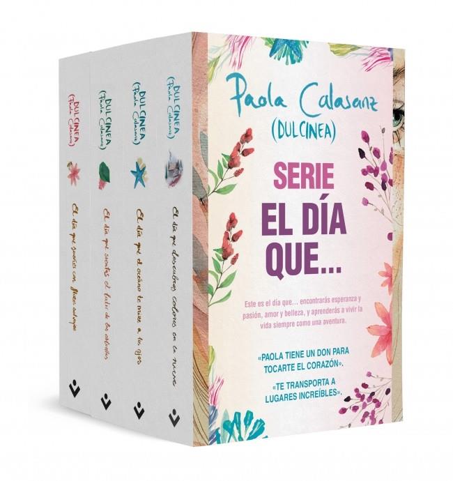 PACK :DÍA QUE SUEÑES CON FLORES SALVAJES ; DÍA QUE SIENTAS LATIR LAS ESTRELLAS ; DÍA QUE EL OCÉANO TE MIRE A LOS OJOS ; DÍA QUE DESCUBRAS COLORES EN L | 9788419498472 | CALASANZ (DULCINEA), PAOLA