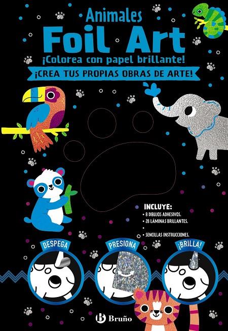 ANIMALES FOIL-ART | 9788469628577 | VV.AA.