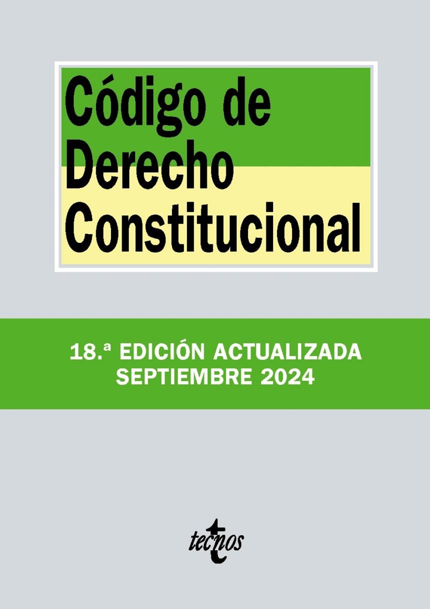 CÓDIGO DE DERECHO CONSTITUCIONAL ( 2024 ) | 9788430991006