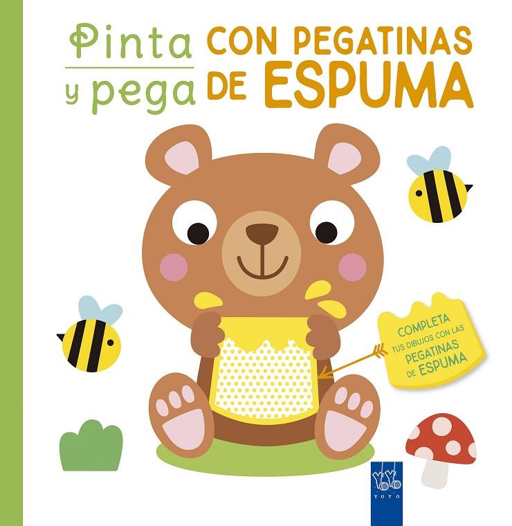 PINTA Y PEGA CON PEGATINAS DE ESPUMA (VERDE) | 9788408250449