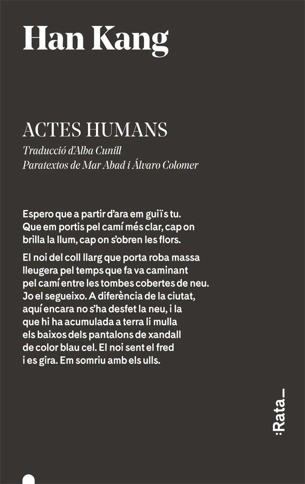 ACTES HUMANS | 9788416738359 | KANG, HAN