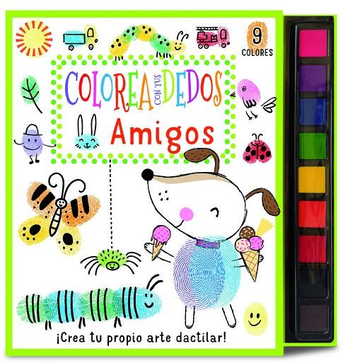 COLOREA CON TUS DEDOS : AMIGOS | 9788468358611