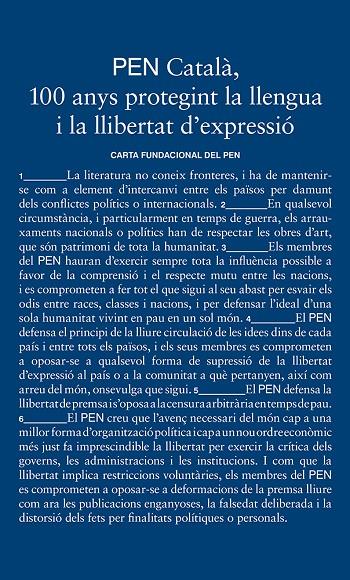 PEN CATALÀ : 100 ANYS PROTEGINT LA LLENGUA I LA LLIBERTAT D'EXPRESSIÓ | 9788419392473