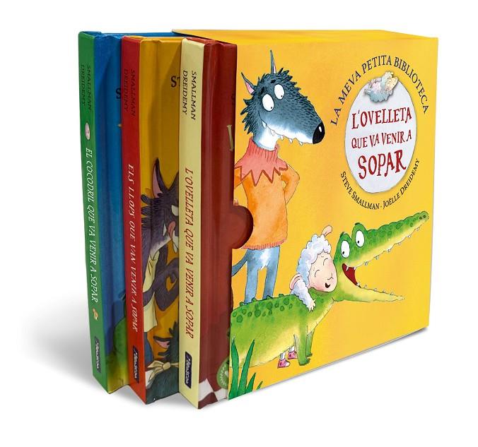 MEVA PETITA BIBLIOTECA DE L'OVELLETA QUE VA VENIR A SOPAR, LA  ( PACK 3 CONTES ) | 9788448858940 | SMALLMAN, STEVE/DREIDEMY, JOËLLE