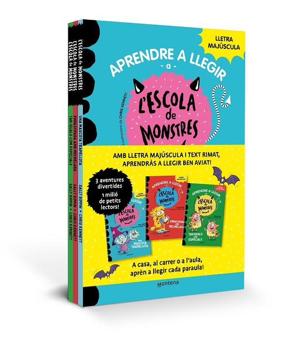 PACK APRENDRE A LLEGIR A L'ESCOLA DE MONSTRES (LLIBRES 1-3) | 9788419169990 | RIPPIN, SALLY