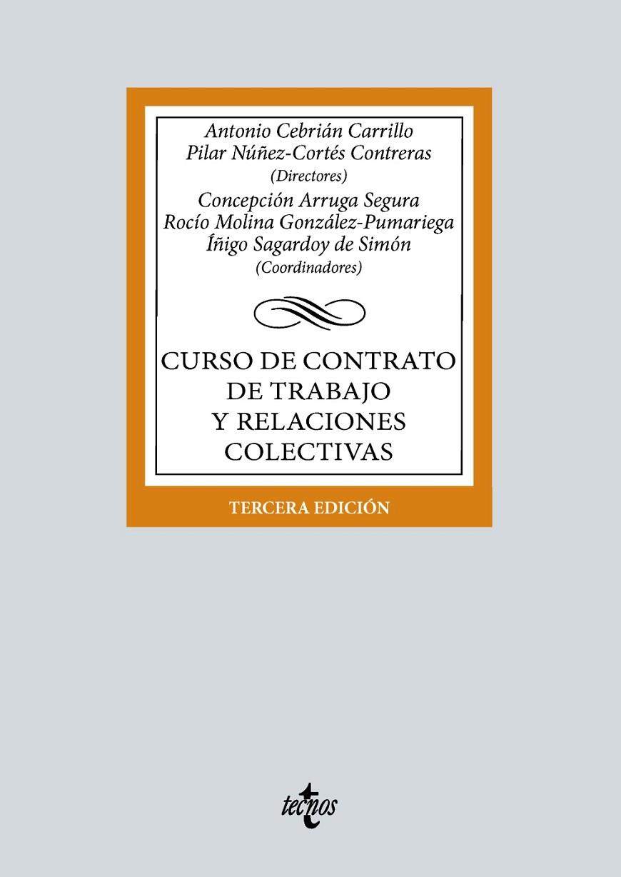 CURSO DE CONTRATO DE TRABAJO Y RELACIONES COLECTIVAS | 9788430992157 | CEBRIÁN CARRILLO, ANTONIO;NÚÑEZ-CORTÉS CONTRERAS, PILAR;ARRUGA SEGURA, CONCEPCIÓN;MOLINA GONZÁLEZ-PU