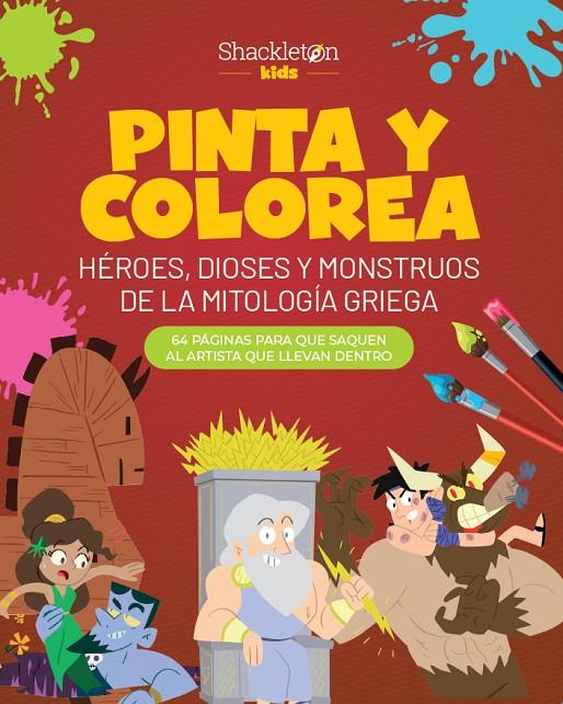 PINTA Y COLOREA HÉROES, DIOSES Y MONSTRUOS DE LA MITOLOGÍA GRIEGA | 9788413614205 | HOUSE, WUJI