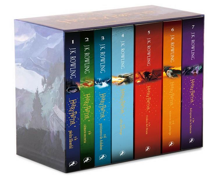 PACK HARRY POTTER : PIEDRA FILOSOFAL ; CAMARA SECRETA ; PRISIONERO AZKABAN ; CALIZ FUEGO ; ORDEN FENIX ; MISTERIO PRINCIPE ; RELIQUIAS MUERTE | 9788418173196 | ROWLING, J.K